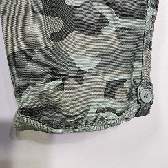 Maurices Pants Women 22W Camo Drawstring Pull On Cotton Lyocell Drawstring Roll - Picture 7 of 14